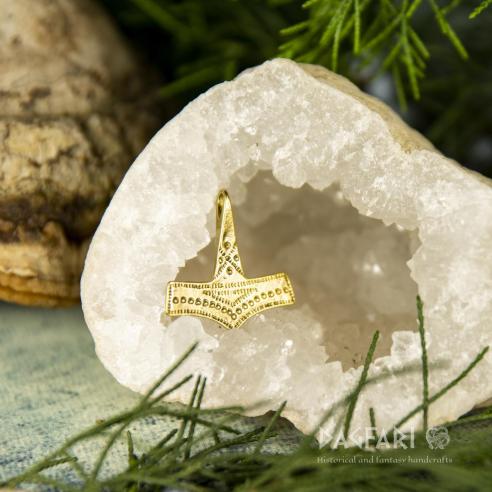 Amulett Thors Hammer Bornholm - Messing