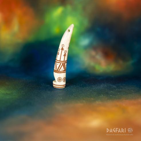 Rollo - Command signal whistle made of deer antler