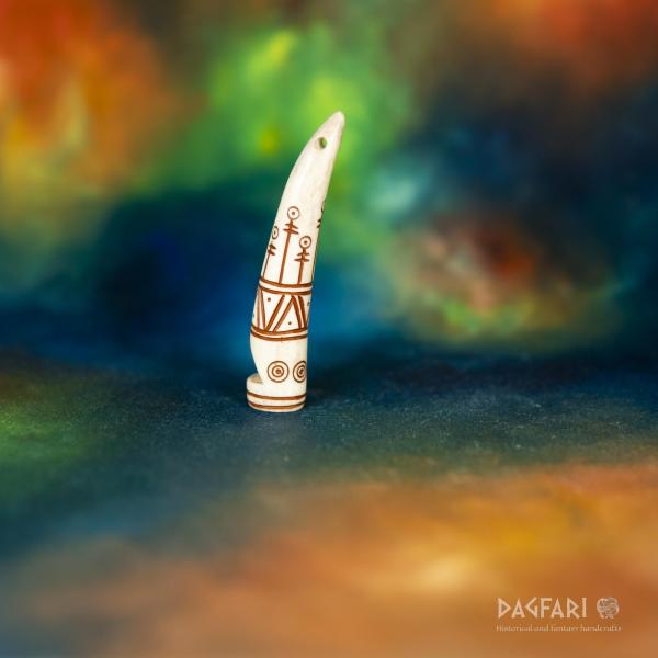 Rollo - Command signal whistle made of deer antler