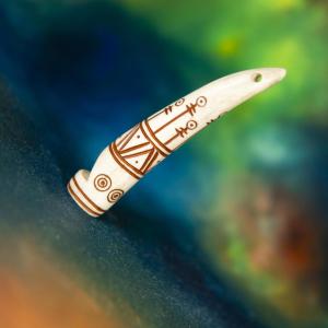 Rollo - Command signal whistle made of deer antler