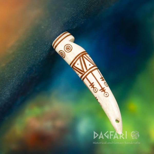 Rollo - Command signal whistle made of deer antler