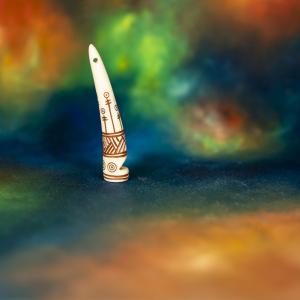 Leif - Command signal whistle made of deer antler 2