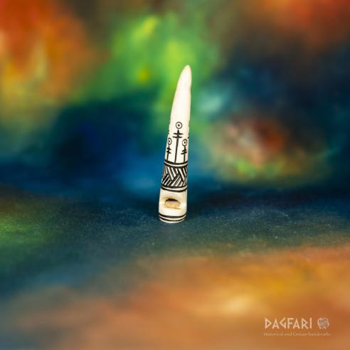 Eric - Kommandosignalpfeife aus Hirschgeweih