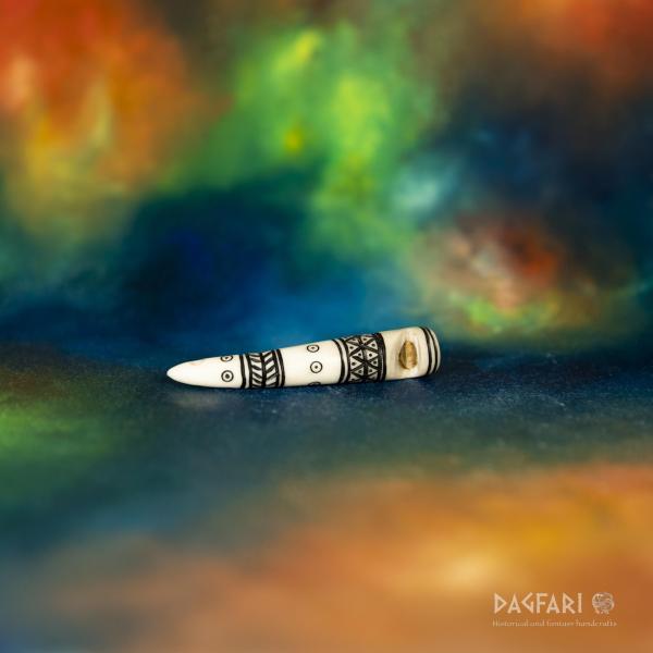 Thorvald - Kommandosignalpfeife aus Hirschgeweih