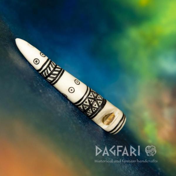 Thorvald - Kommandosignalpfeife aus Hirschgeweih