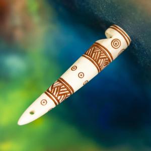 Æthelred - Command signal whistle made of deer antler