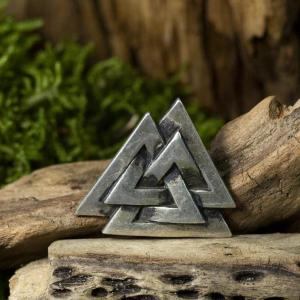 Amulet Valknut, Odinův symbol - stříbro, Ag 925/1000