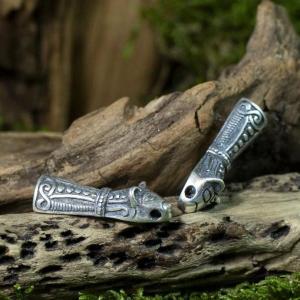 Koncovky KNIT k vikingským přívěskům Dánsko, 2 kusy - stříbro, Ag 925/1000