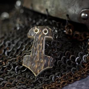 Thorovo kladivo Natur - z jeleního paroží, ručně vyřezané