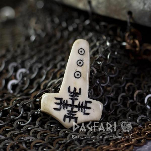 Thors Hammer Aegishjalmur Kompass - schwarz