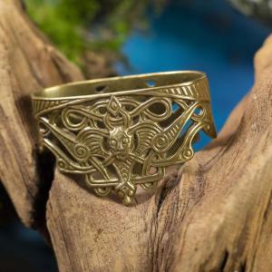 Locket for Viking Sword Scabbard Borre - brass