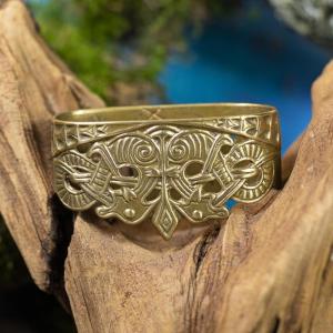 Locket for Viking Sword Scabbard Jelling - brass