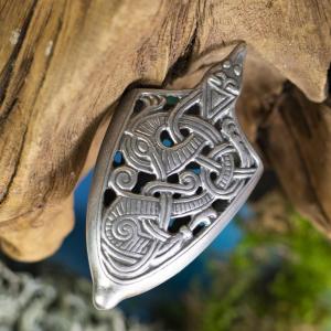 Chape for Viking Sword scabbard Jelling - silver plated