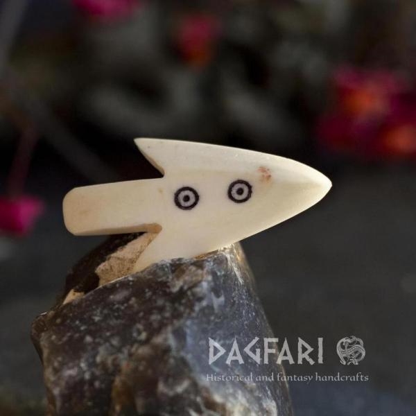 Kostěný hrot šípu - Odinovo oko, typ 6