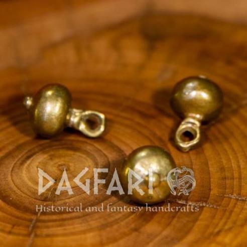 Button medieval VIKING, larger - brass