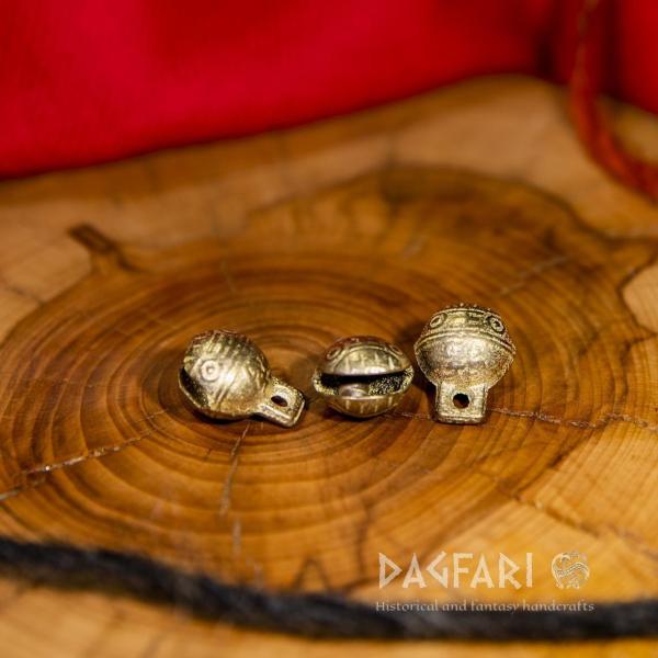 Brass Jingle BELL in historical design - for costumes or just for fun
