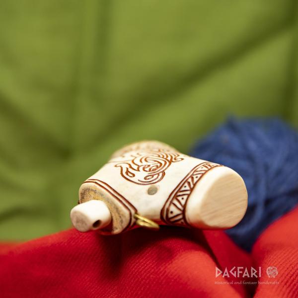 Wikinger Salzdose FAFNIR - Hirschgeweih, rot