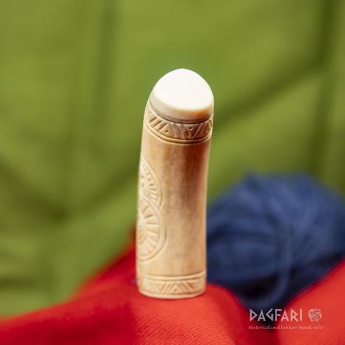 Viking salt box, antler straw MIDGARD - deer antler, uncoloured