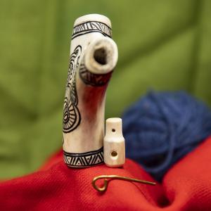 Viking salt box MIDGARD - deer antler, black 2