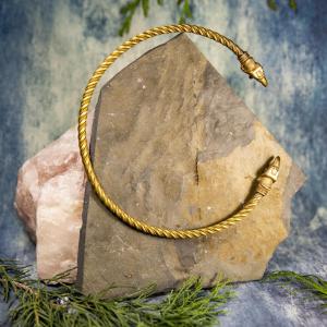 Torc - Necktie BRANWEN - brass