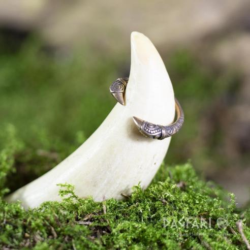 Ring ravens - bronze