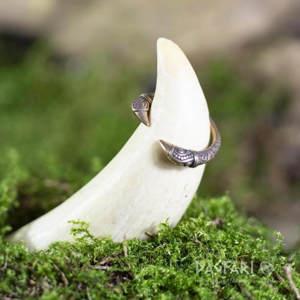 Ring ravens - bronze