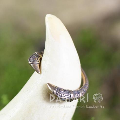 Ring ravens - bronze