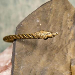 Torc - Necktie WYVERN - brass 2