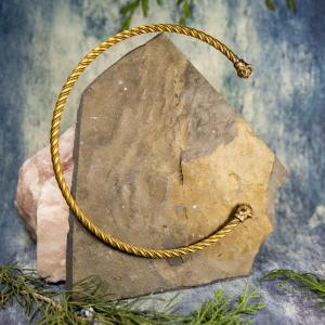 Torc - Necktie BASTET - brass