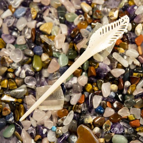 ARWEN Hair pin , HAND MADE CARVED