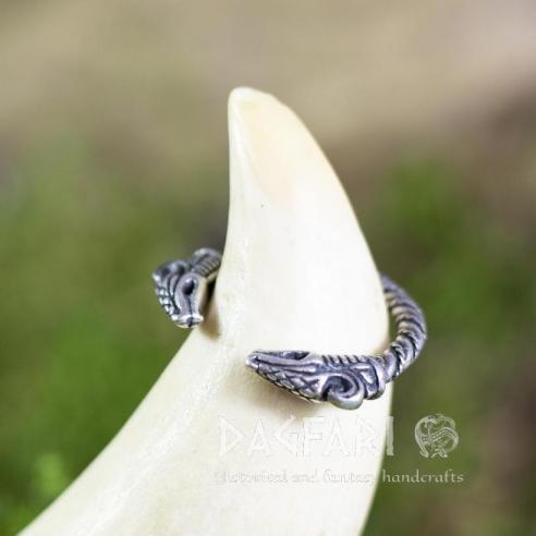 Prsten Drak - stříbro, Ag 925/1000