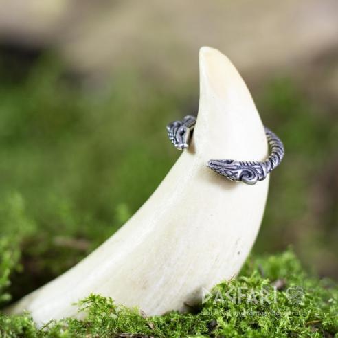 Prsten Drak - stříbro, Ag 925/1000