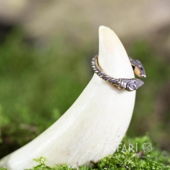 Ring Zwei Drachen - Bronze