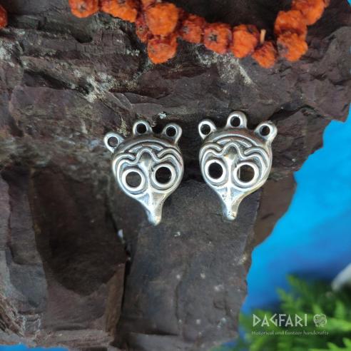 Winingas, leg wraps hooks, Gnezdovo, Gorodische, Novgorod, Birka, Staraya Ladoga - silver plated