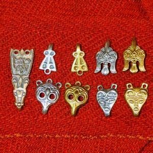 Winingas, leg wraps hooks, Gnezdovo - silver plated 2