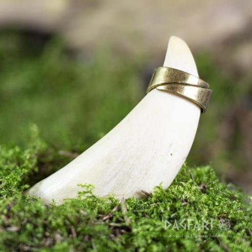 Flora - Messingring mit Blättern im avarischen Stil