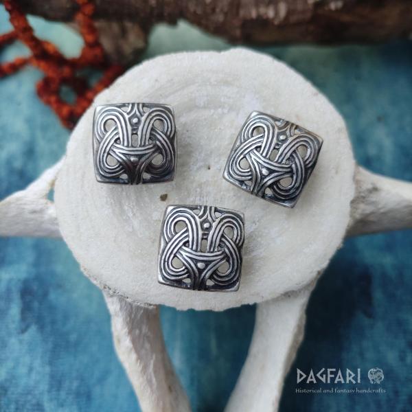 Viking belt fitting, Björkö - silver plated