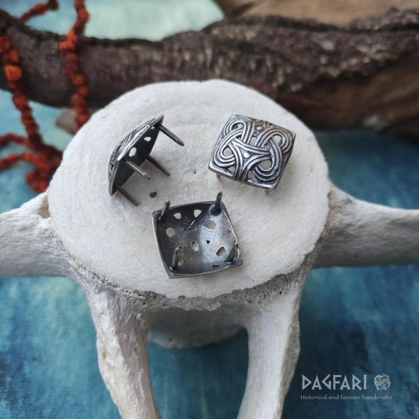 Viking belt fitting, Björkö - silver plated