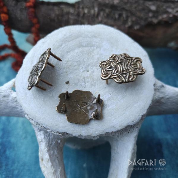 REPLIKA Wikinger dekorative Gürtelbeschläge - Knoten