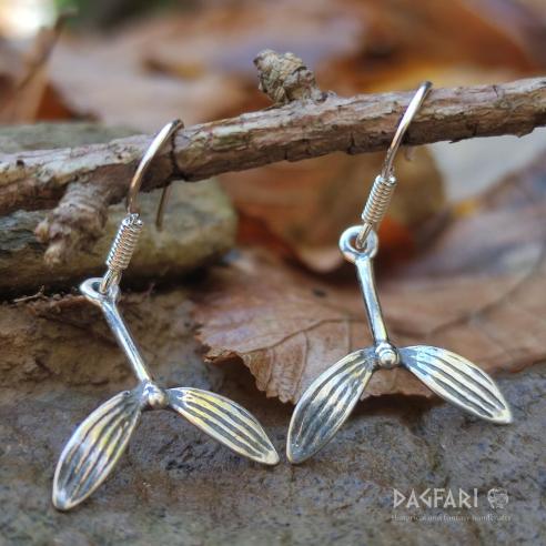 Earrings Baldr's mistletoe - silver, Ag 925/1000