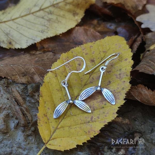 Earrings Baldr's mistletoe - silver, Ag 925/1000