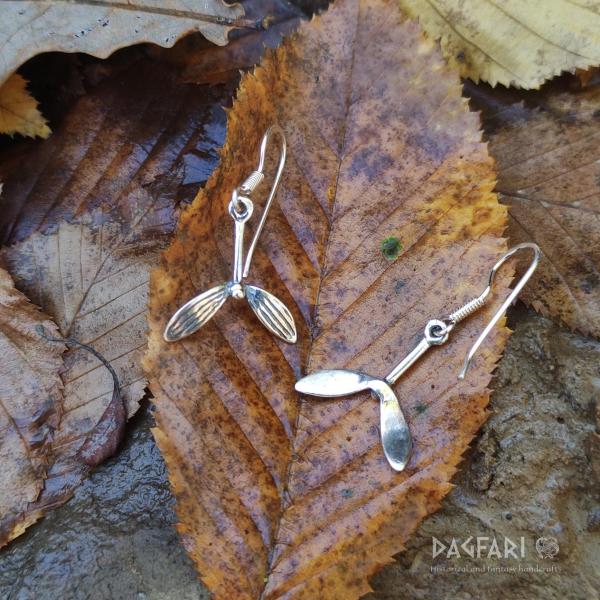 Earrings Baldr's mistletoe - silver, Ag 925/1000