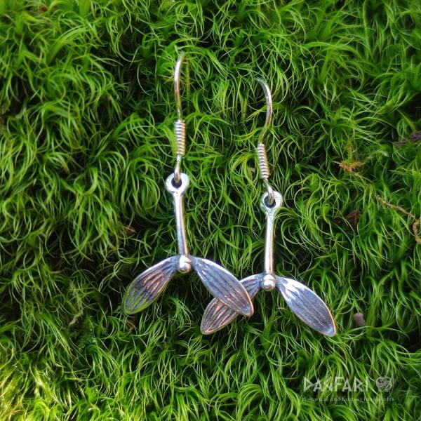 Earrings Baldr's mistletoe - silver, Ag 925/1000