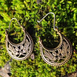 Earrings Byzantine with birds - bronze 2