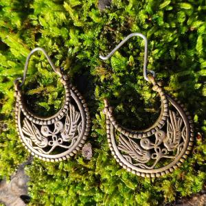 Náušnice raný středověk BYZANC s ptáčky - bronz 2