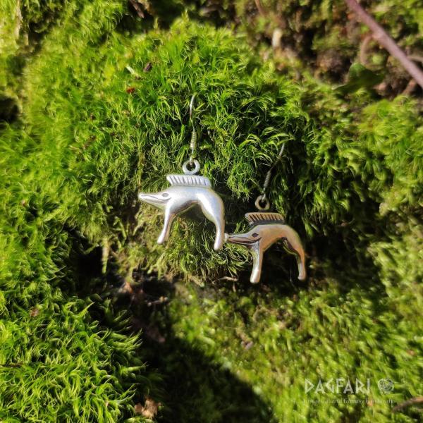 BOAR Silver Celtic earrings pig Sully, Ag 925/1000