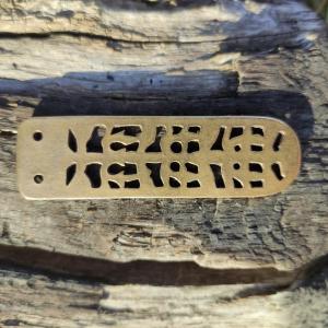 Opasek VELKÁ MORAVA Avarské nákončí opasku Šaľa - bronz 2