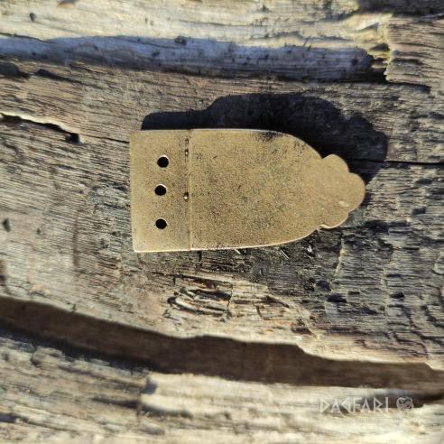 Frühmittelalterlichen Riemenzunge aus Stará Kouřim (CZ) - Bronze