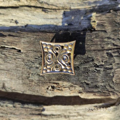 Avar decorative belt fitting Štúrovo (SK), Bronze