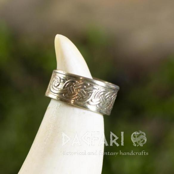 Ring Messing VIKING geflochtene Borre - Messing, jedes Stück ist original